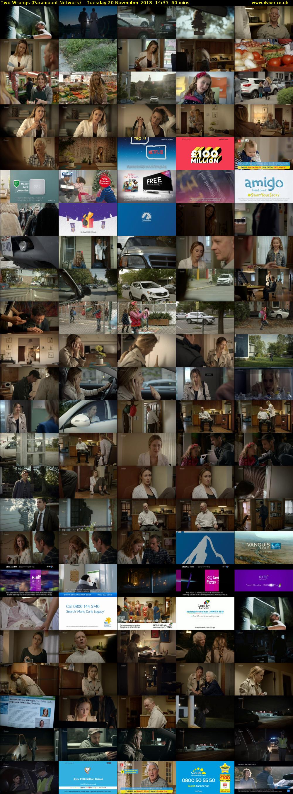 Two Wrongs (Paramount Network) Tuesday 20 November 2018 14:35 - 15:35