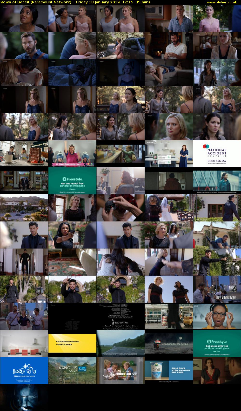 Vows of Deceit (Paramount Network) Friday 18 January 2019 12:15 - 12:50