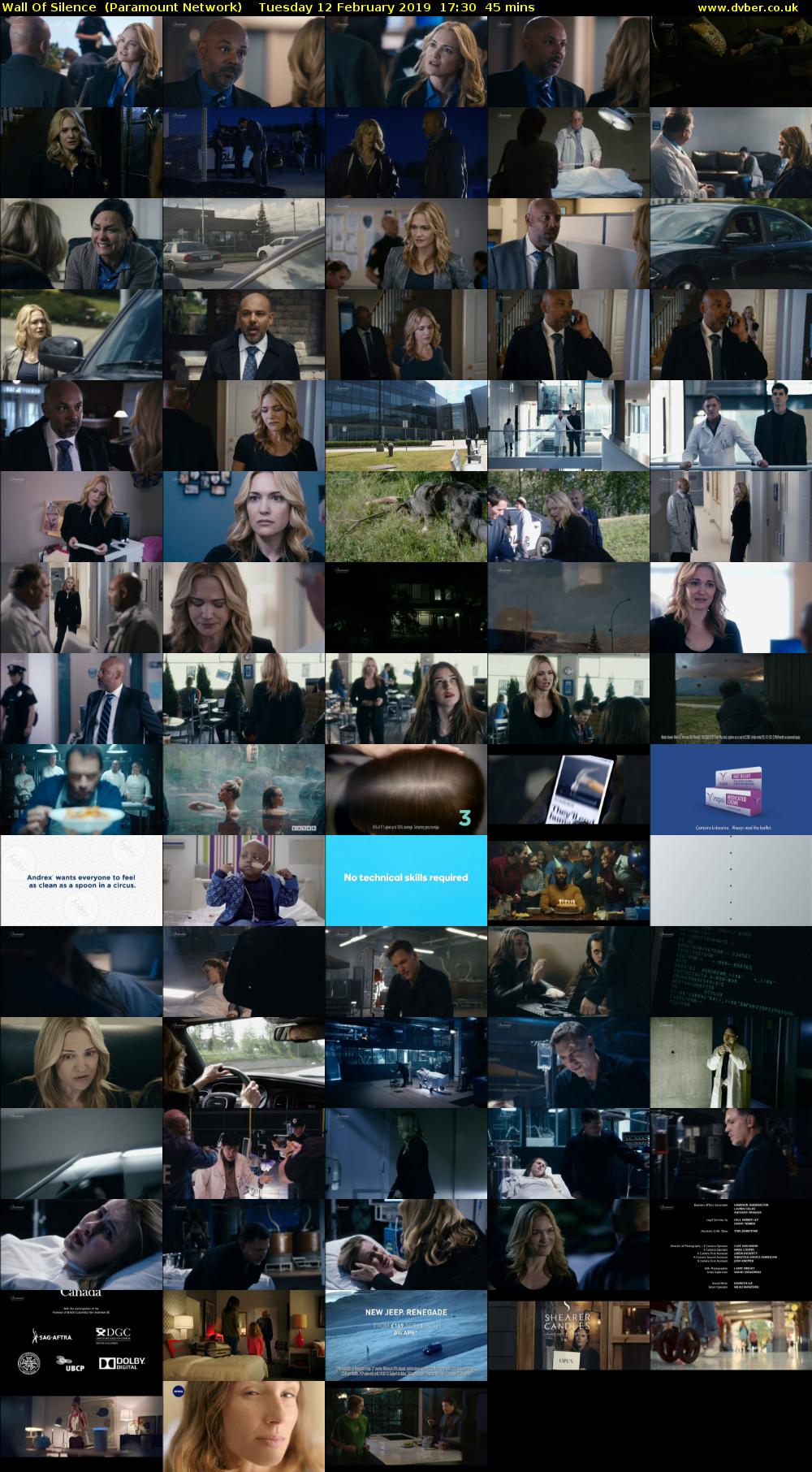 Wall Of Silence  (Paramount Network) Tuesday 12 February 2019 17:30 - 18:15