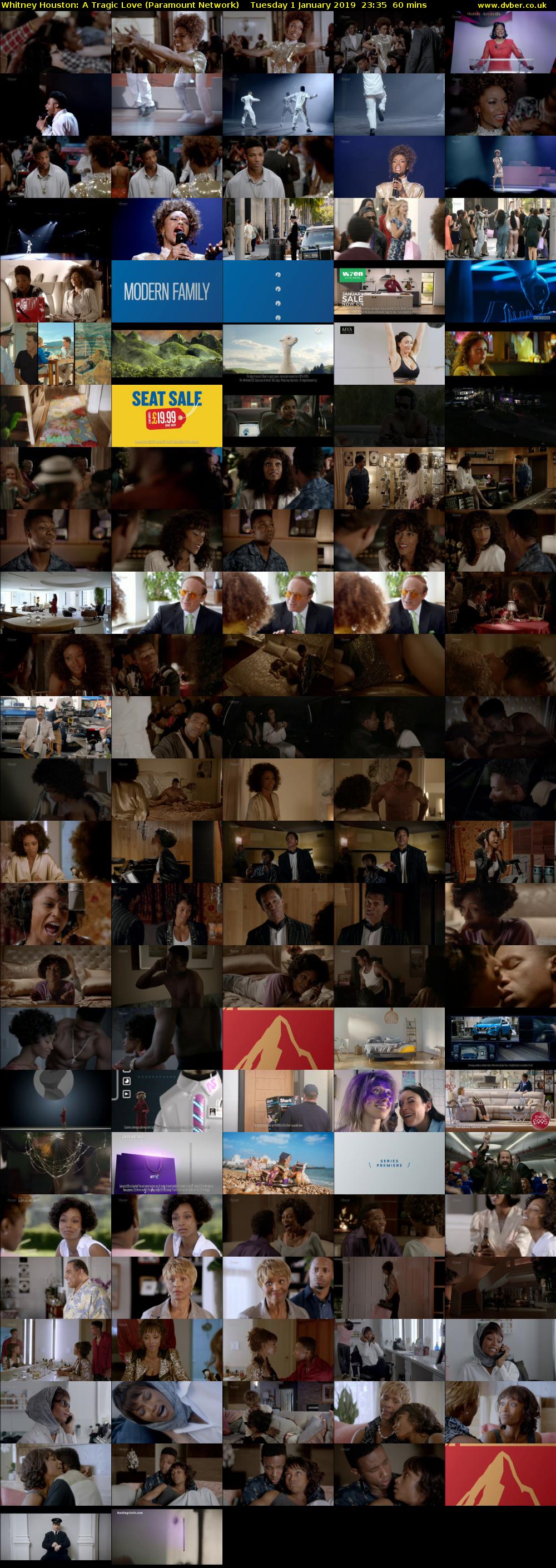 Whitney Houston: A Tragic Love (Paramount Network) Tuesday 1 January 2019 23:35 - 00:35