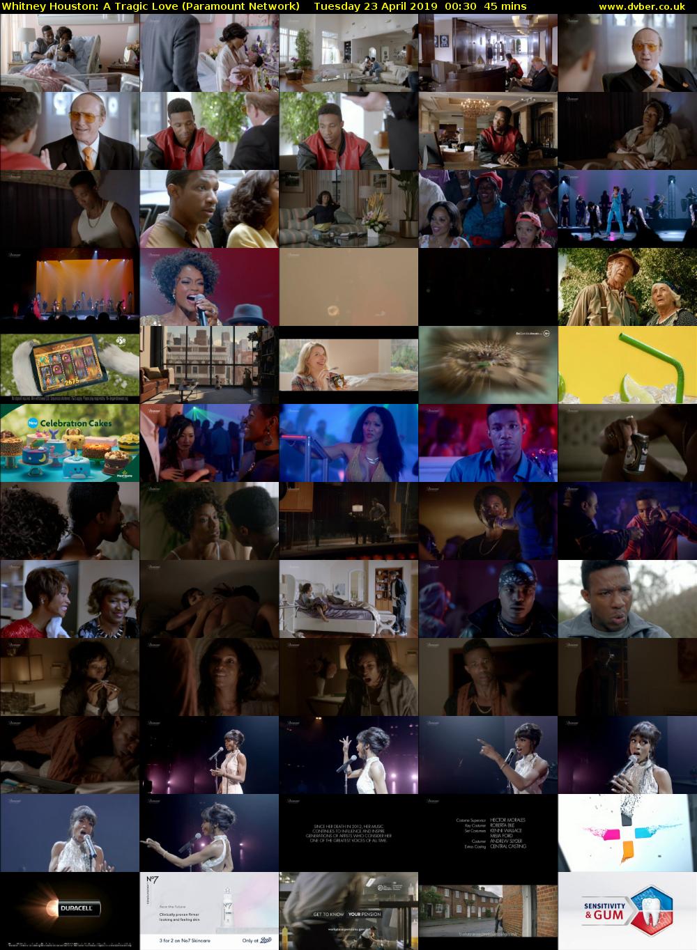 Whitney Houston: A Tragic Love (Paramount Network) Tuesday 23 April 2019 00:30 - 01:15