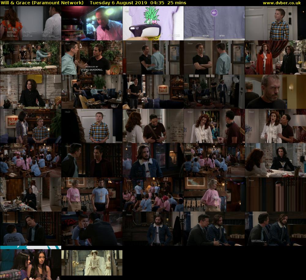 Will & Grace (Paramount Network) Tuesday 6 August 2019 04:35 - 05:00
