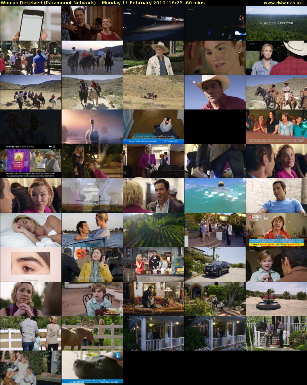 Woman Deceived (Paramount Network) Monday 11 February 2019 16:25 - 17:25