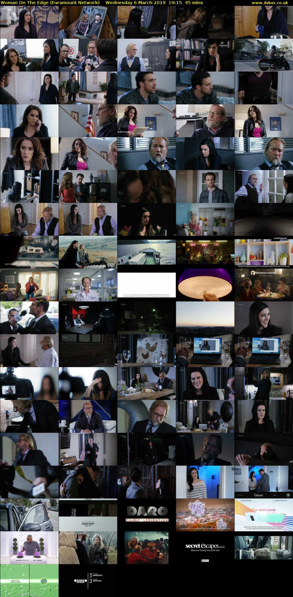 Woman On The Edge (Paramount Network) Wednesday 6 March 2019 19:15 - 20:00