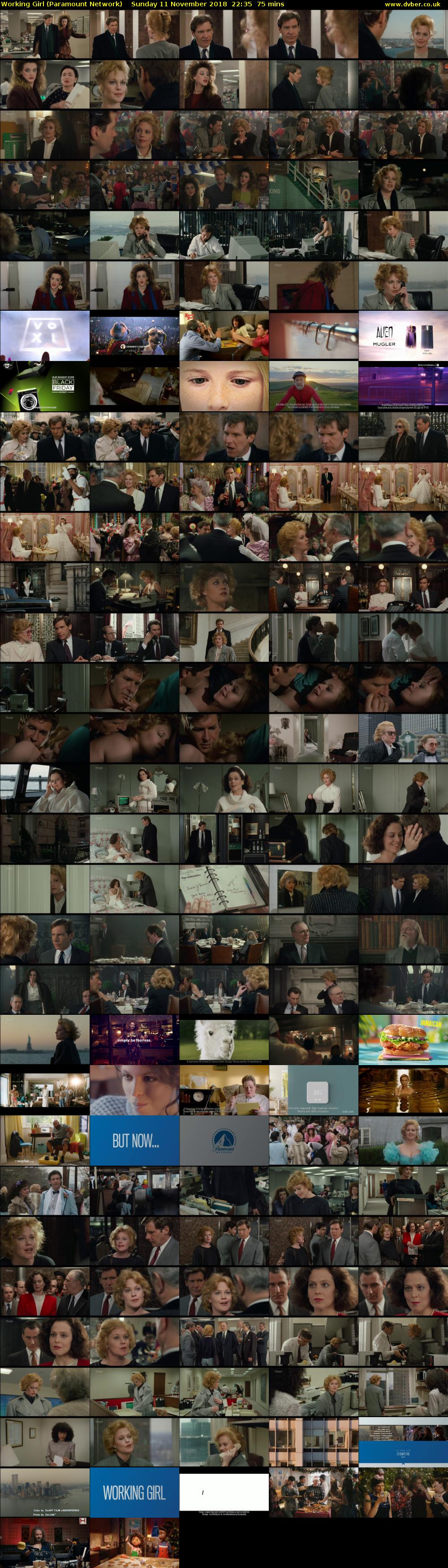 Working Girl (Paramount Network) Sunday 11 November 2018 22:35 - 23:50