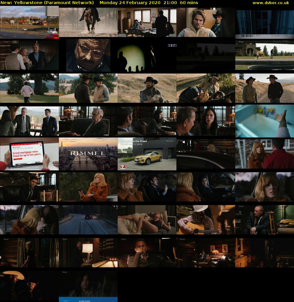 Yellowstone (Paramount Network) Monday 24 February 2020 21:00 - 22:00