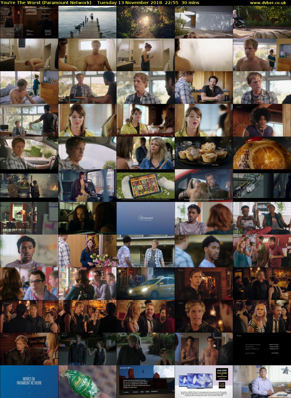 You're The Worst (Paramount Network) Tuesday 13 November 2018 22:55 - 23:25