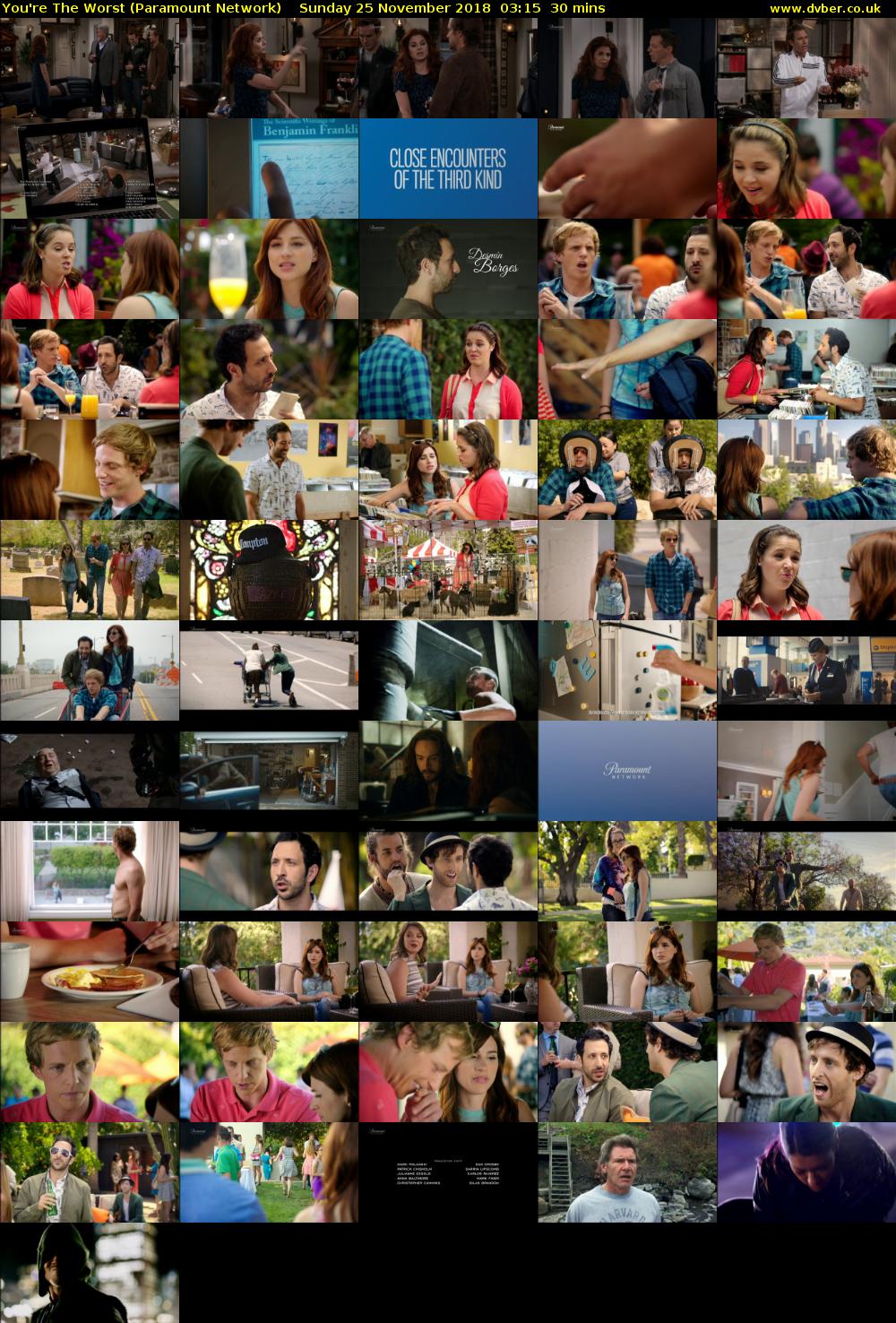 You're The Worst (Paramount Network) Sunday 25 November 2018 03:15 - 03:45