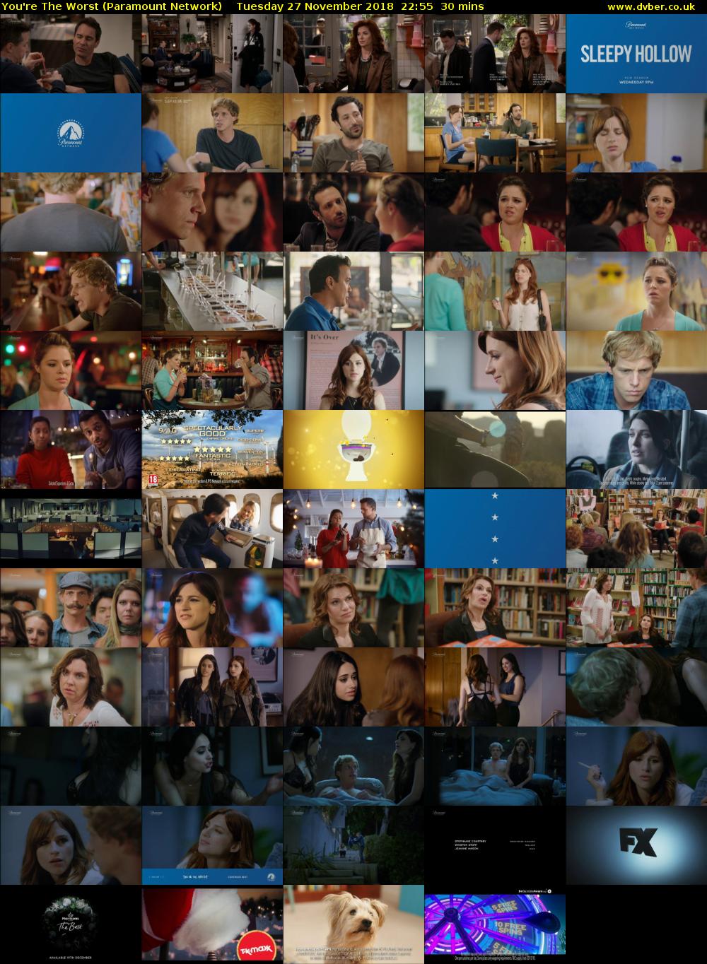 You're The Worst (Paramount Network) Tuesday 27 November 2018 22:55 - 23:25