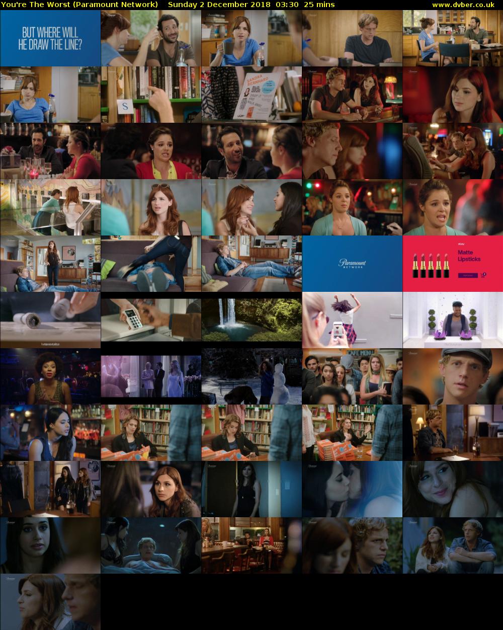 You're The Worst (Paramount Network) Sunday 2 December 2018 03:30 - 03:55