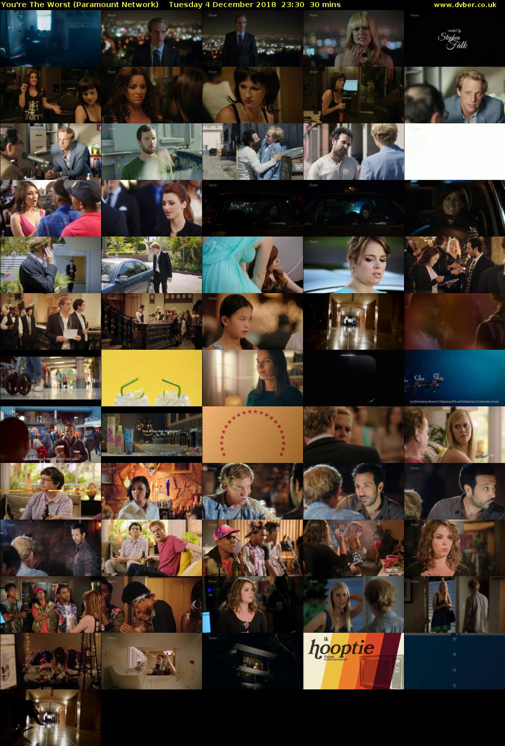 You're The Worst (Paramount Network) Tuesday 4 December 2018 23:30 - 00:00