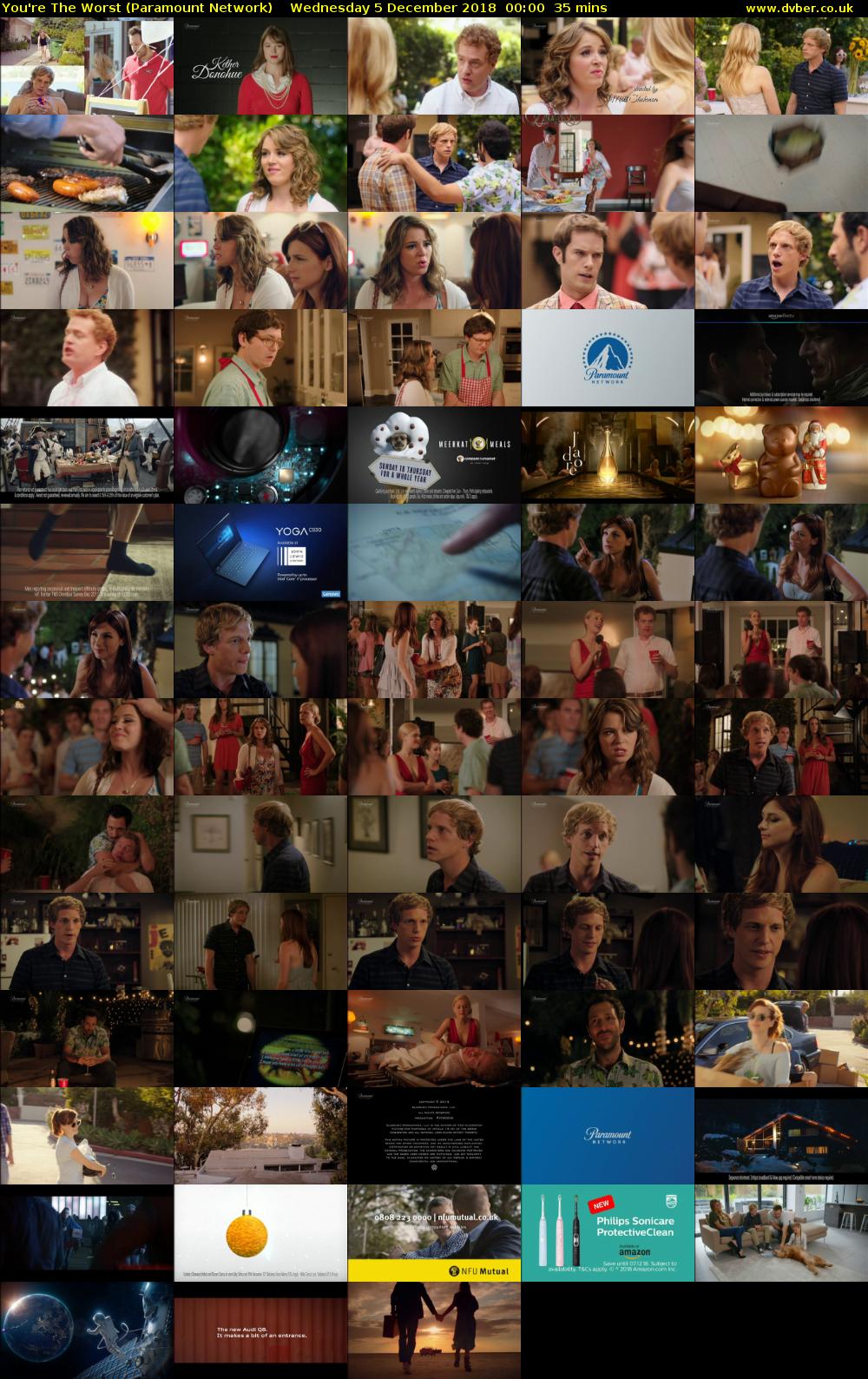 You're The Worst (Paramount Network) Wednesday 5 December 2018 00:00 - 00:35