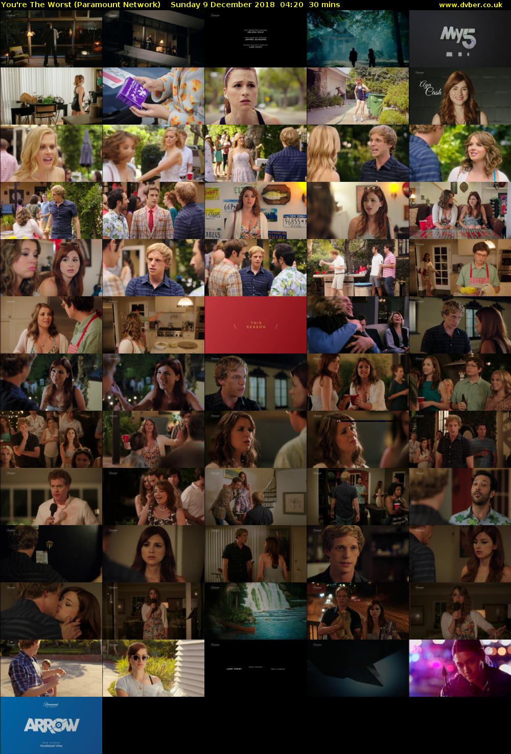 You're The Worst (Paramount Network) Sunday 9 December 2018 04:20 - 04:50