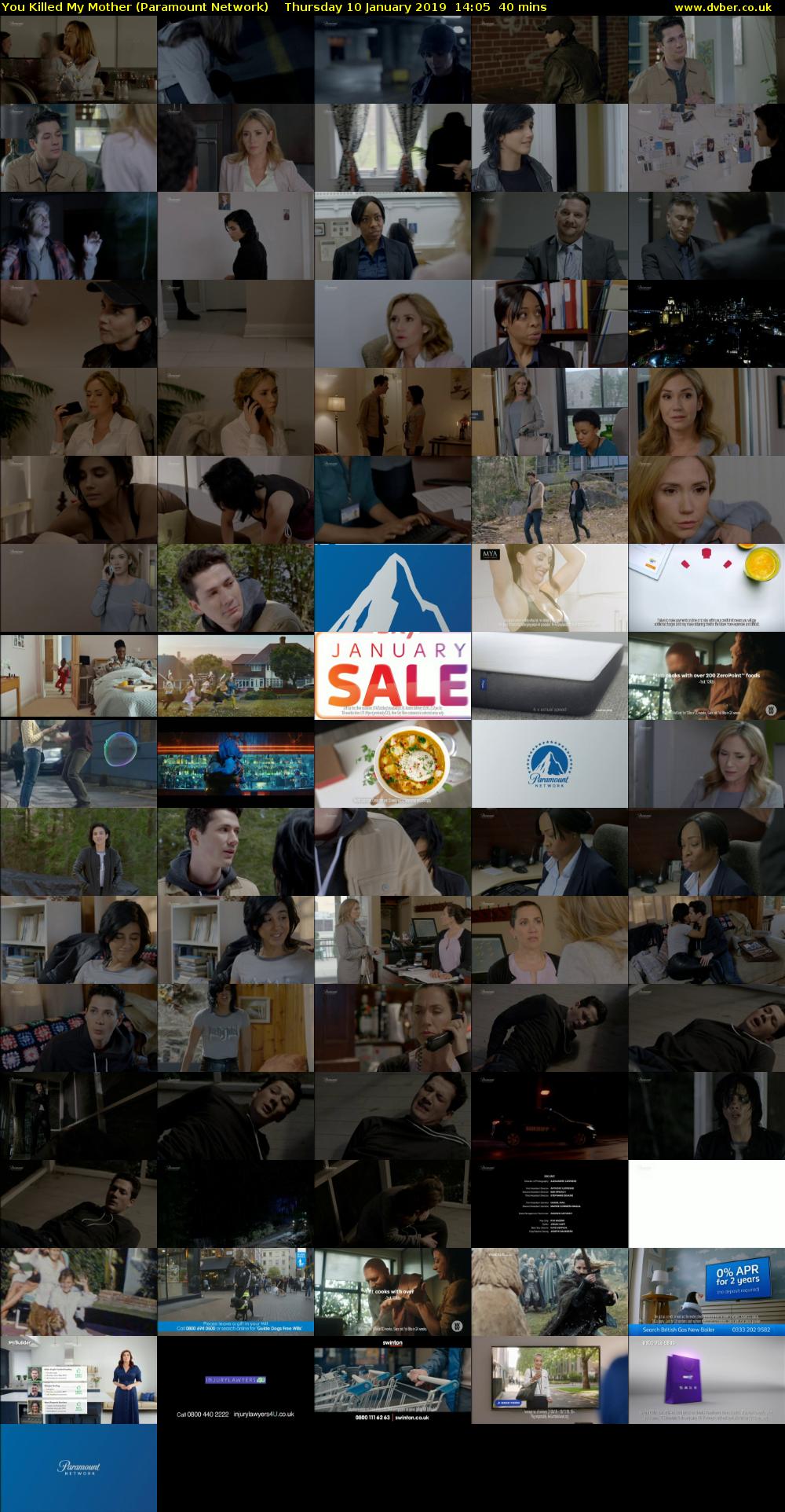 You Killed My Mother (Paramount Network) Thursday 10 January 2019 14:05 - 14:45