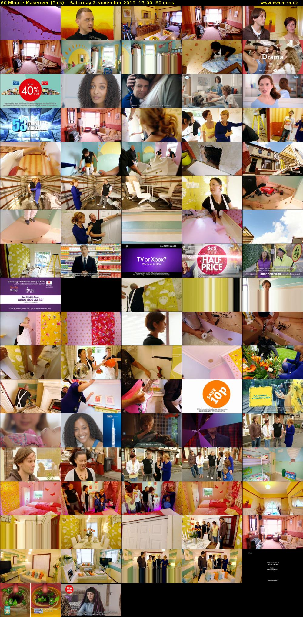 60 Minute Makeover (Pick) Saturday 2 November 2019 15:00 - 16:00