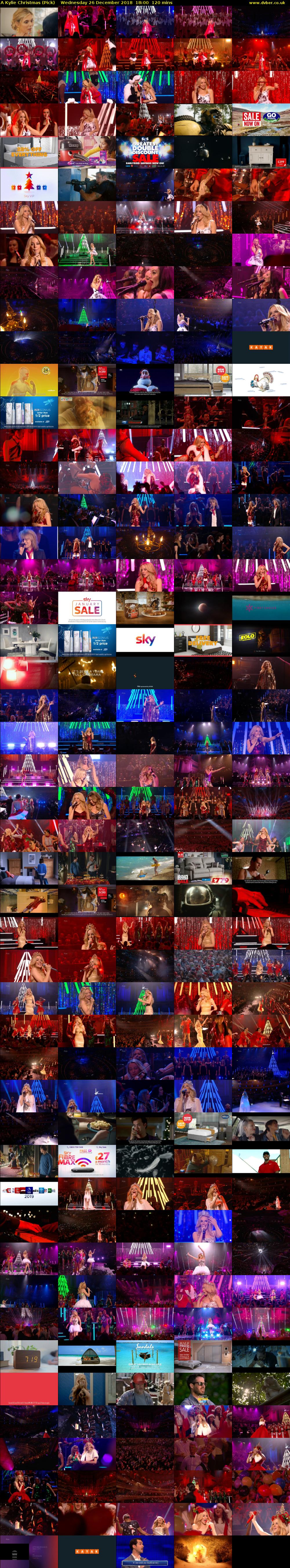 A Kylie Christmas (Pick) Wednesday 26 December 2018 18:00 - 20:00