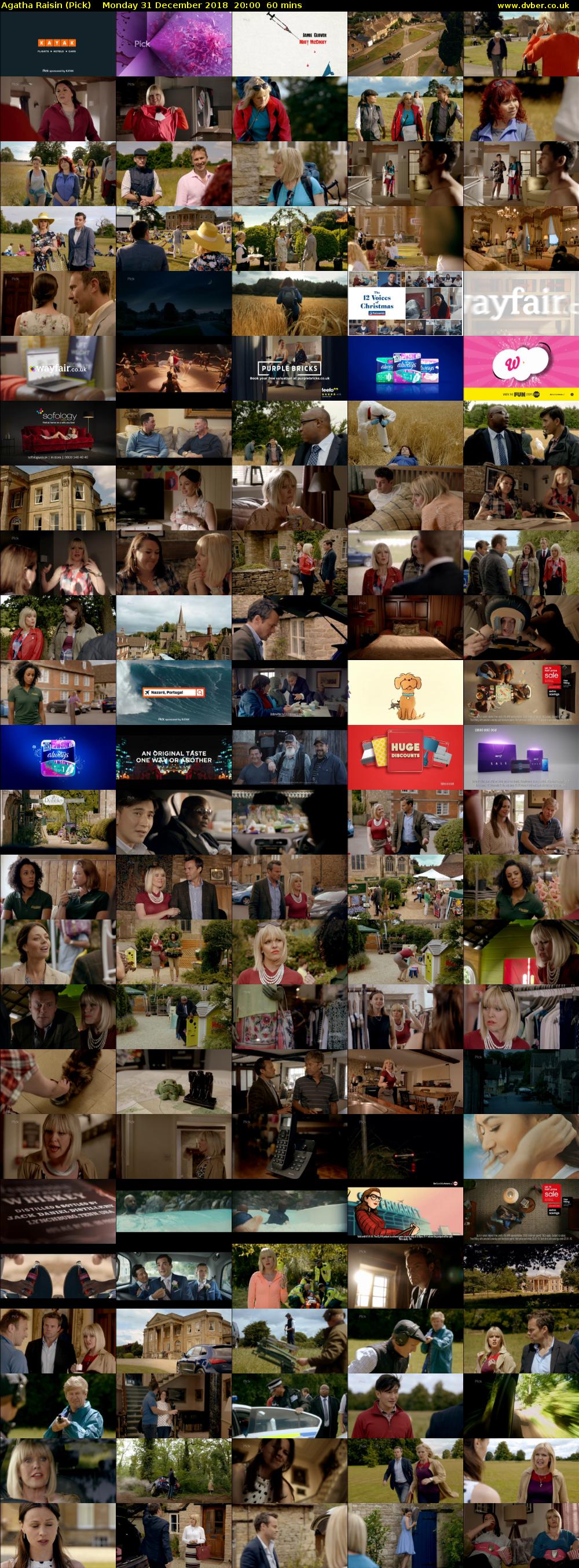 Agatha Raisin (Pick) Monday 31 December 2018 20:00 - 21:00