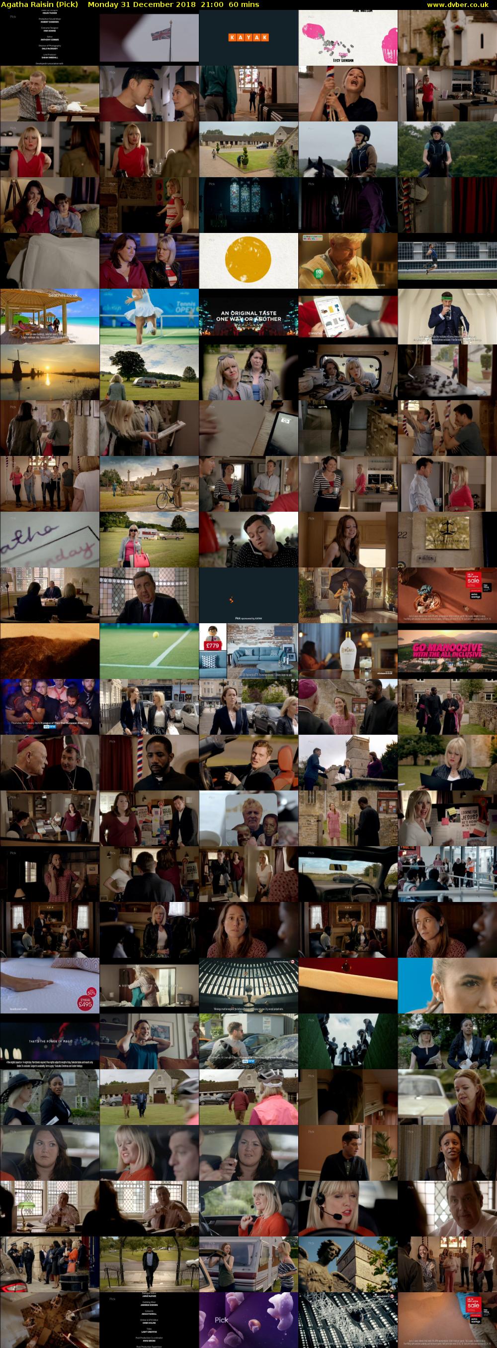 Agatha Raisin (Pick) Monday 31 December 2018 21:00 - 22:00