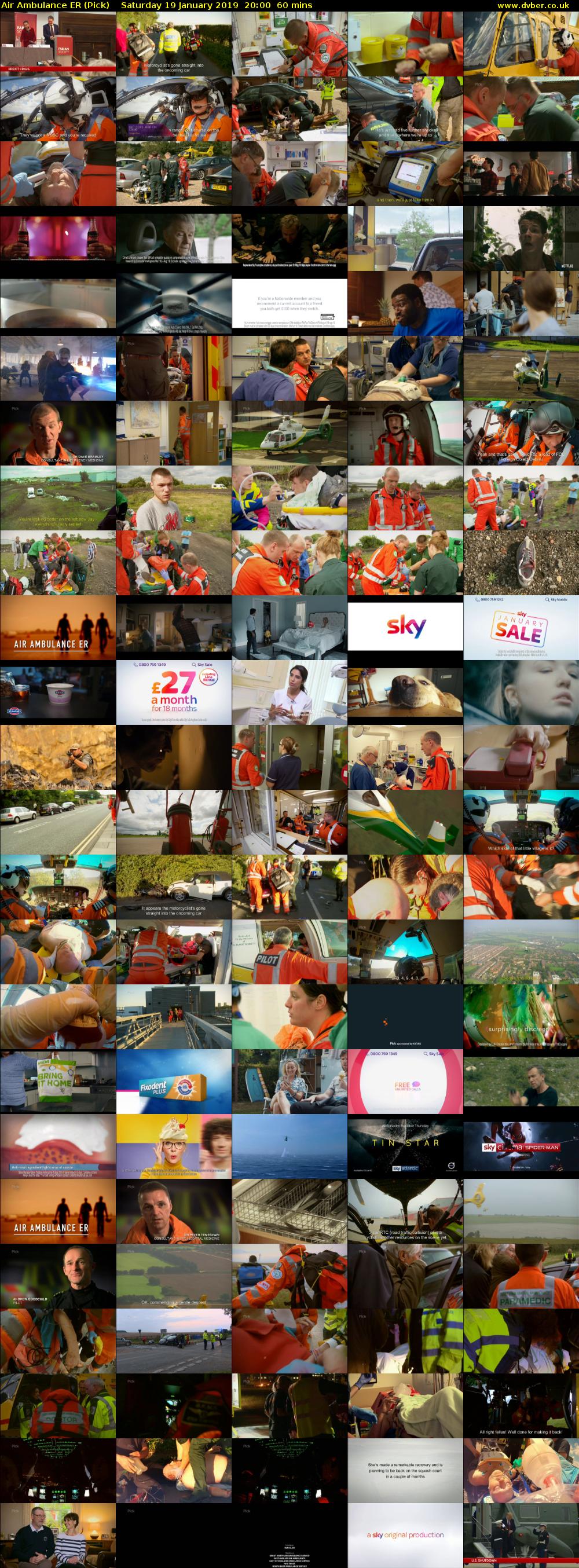 Air Ambulance ER (Pick) Saturday 19 January 2019 20:00 - 21:00