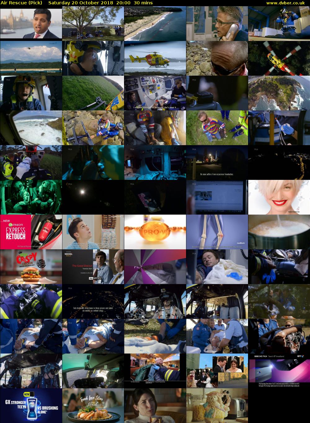 Air Rescue (Pick) Saturday 20 October 2018 20:00 - 20:30