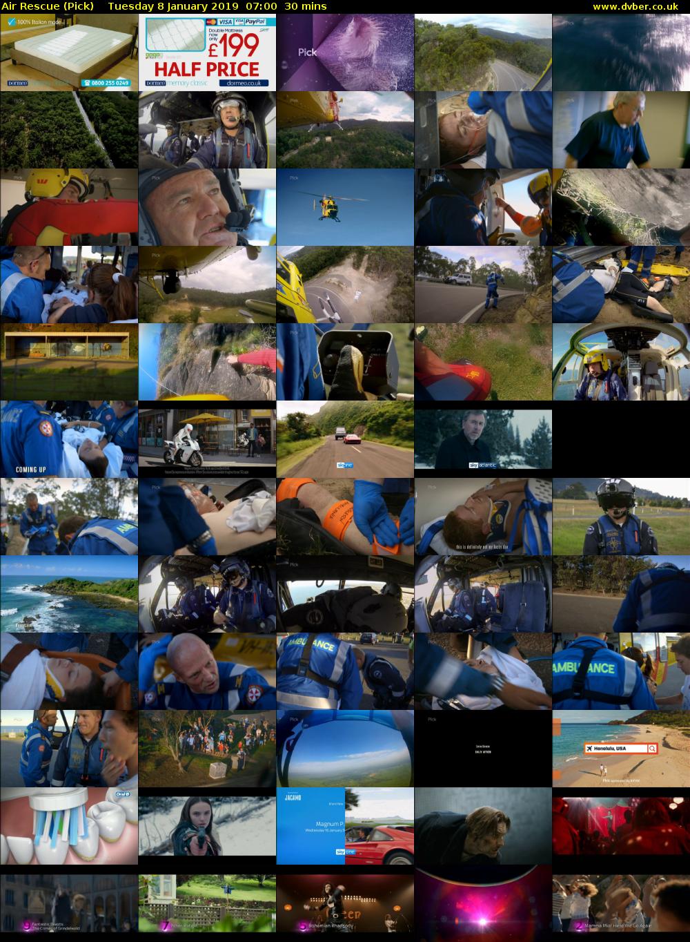 Air Rescue (Pick) Tuesday 8 January 2019 07:00 - 07:30