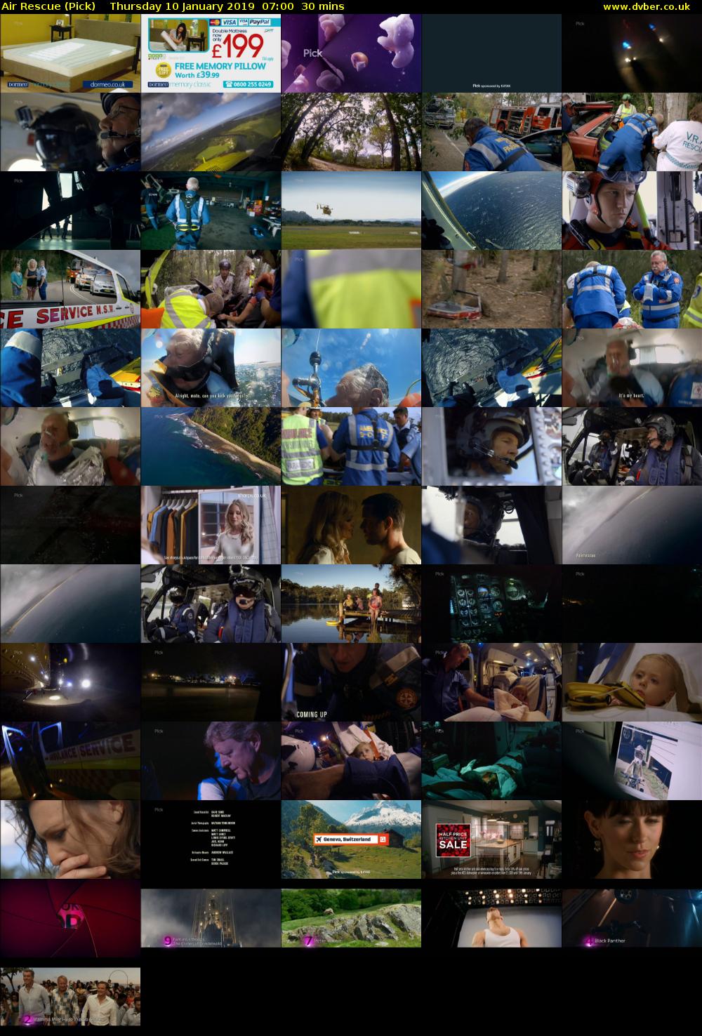 Air Rescue (Pick) Thursday 10 January 2019 07:00 - 07:30