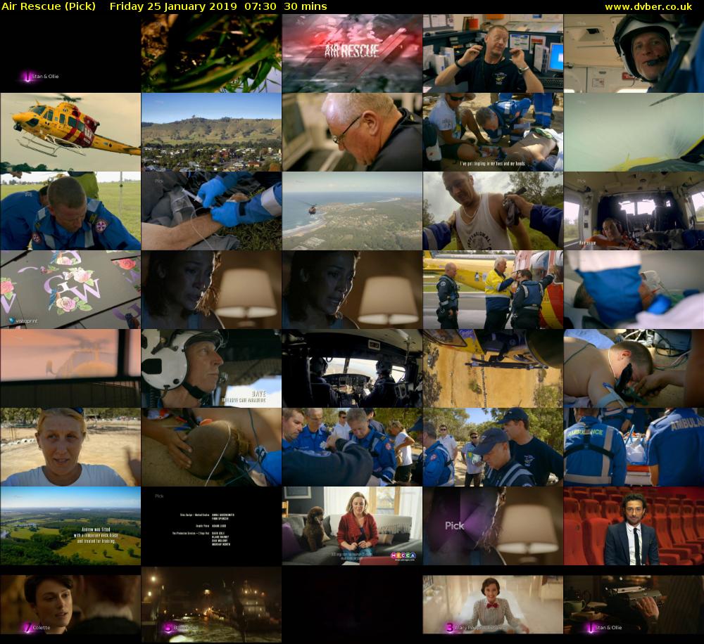 Air Rescue (Pick) Friday 25 January 2019 07:30 - 08:00