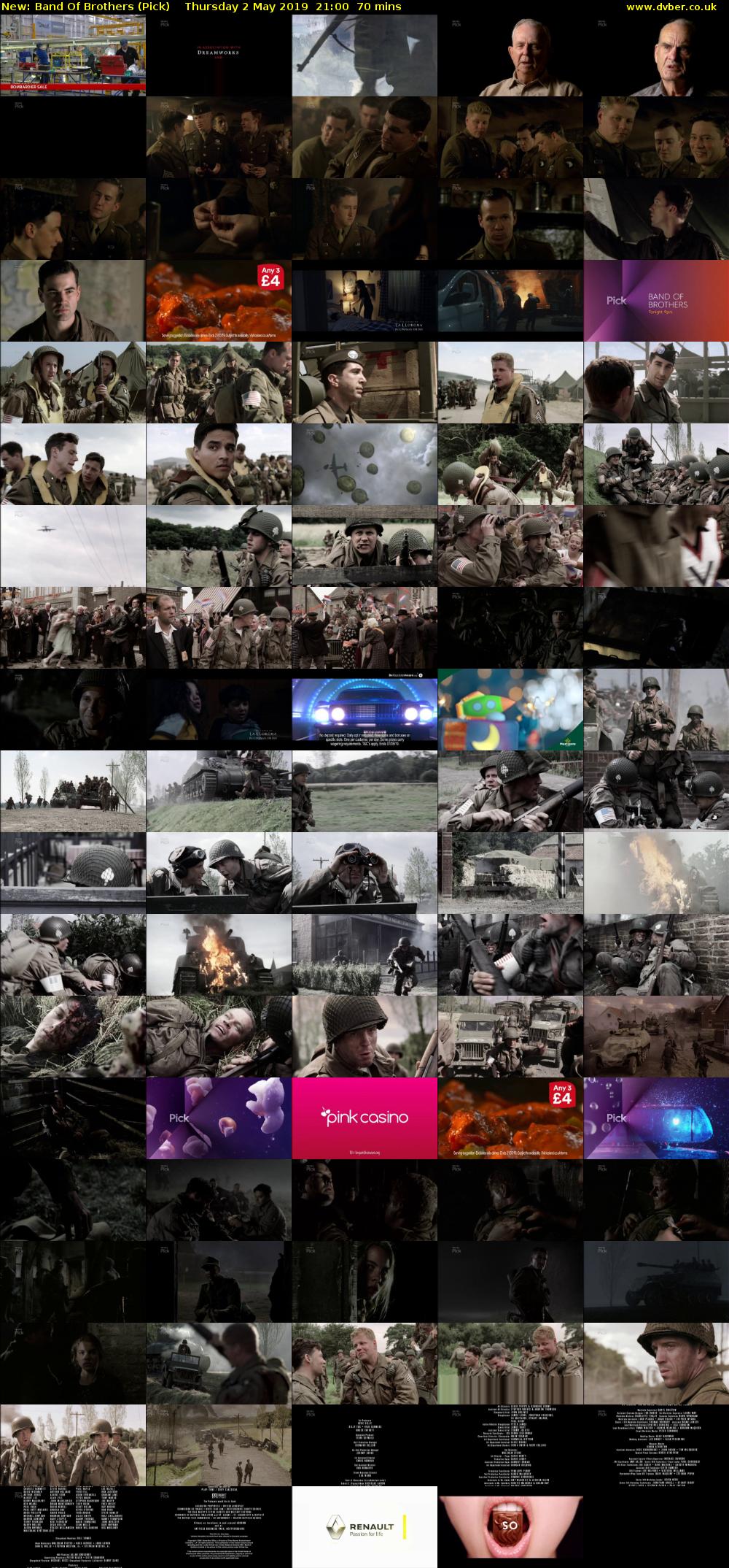 Band Of Brothers (Pick) Thursday 2 May 2019 21:00 - 22:10