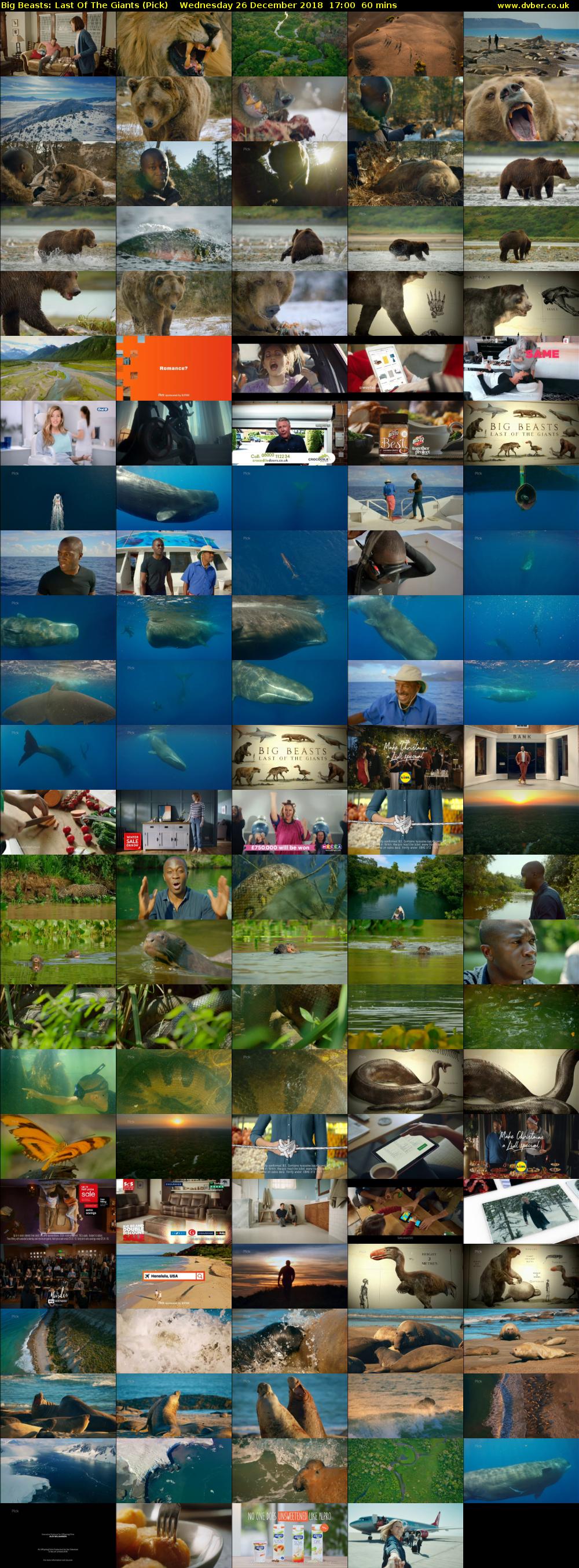 Big Beasts: Last Of The Giants (Pick) Wednesday 26 December 2018 17:00 - 18:00