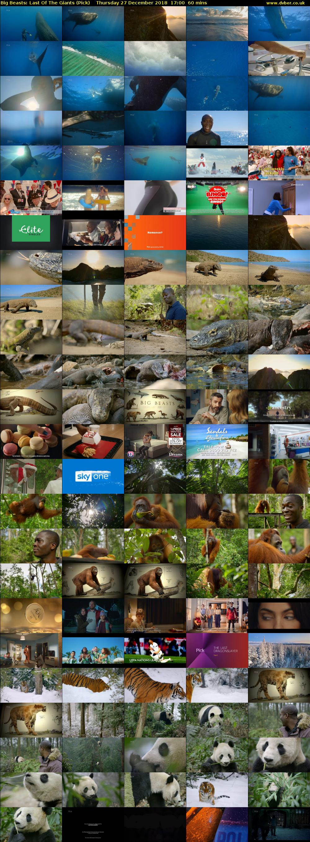 Big Beasts: Last Of The Giants (Pick) Thursday 27 December 2018 17:00 - 18:00