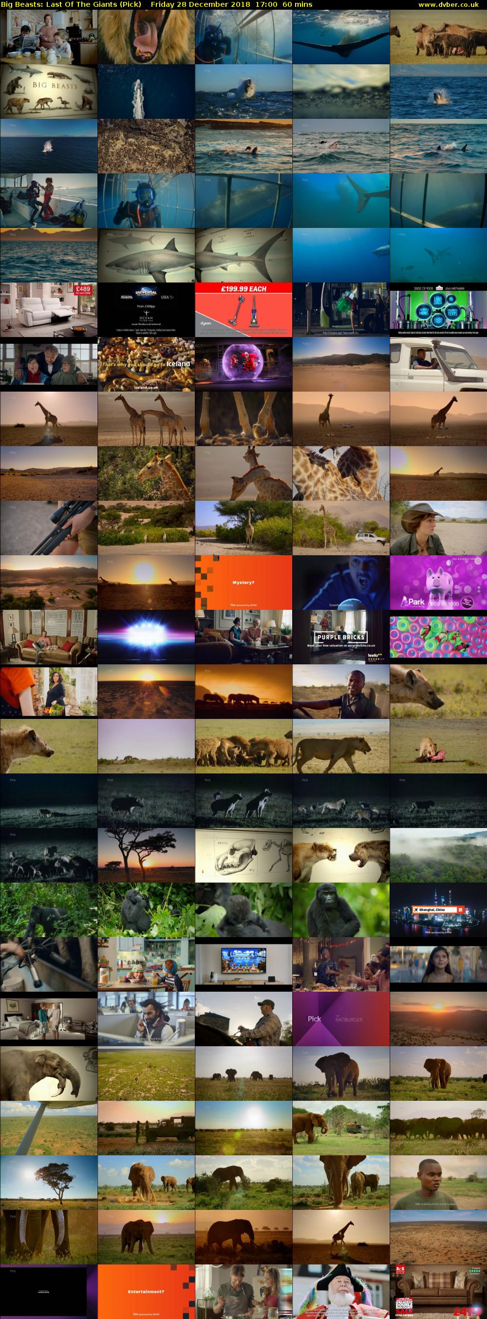 Big Beasts: Last Of The Giants (Pick) Friday 28 December 2018 17:00 - 18:00