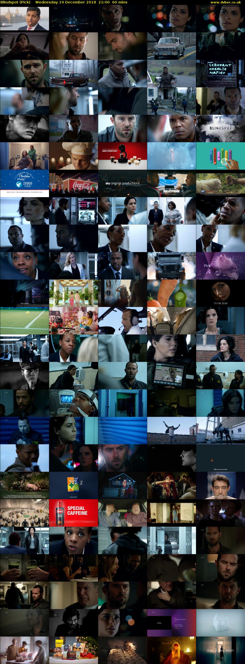 Blindspot (Pick) Wednesday 19 December 2018 21:00 - 22:00