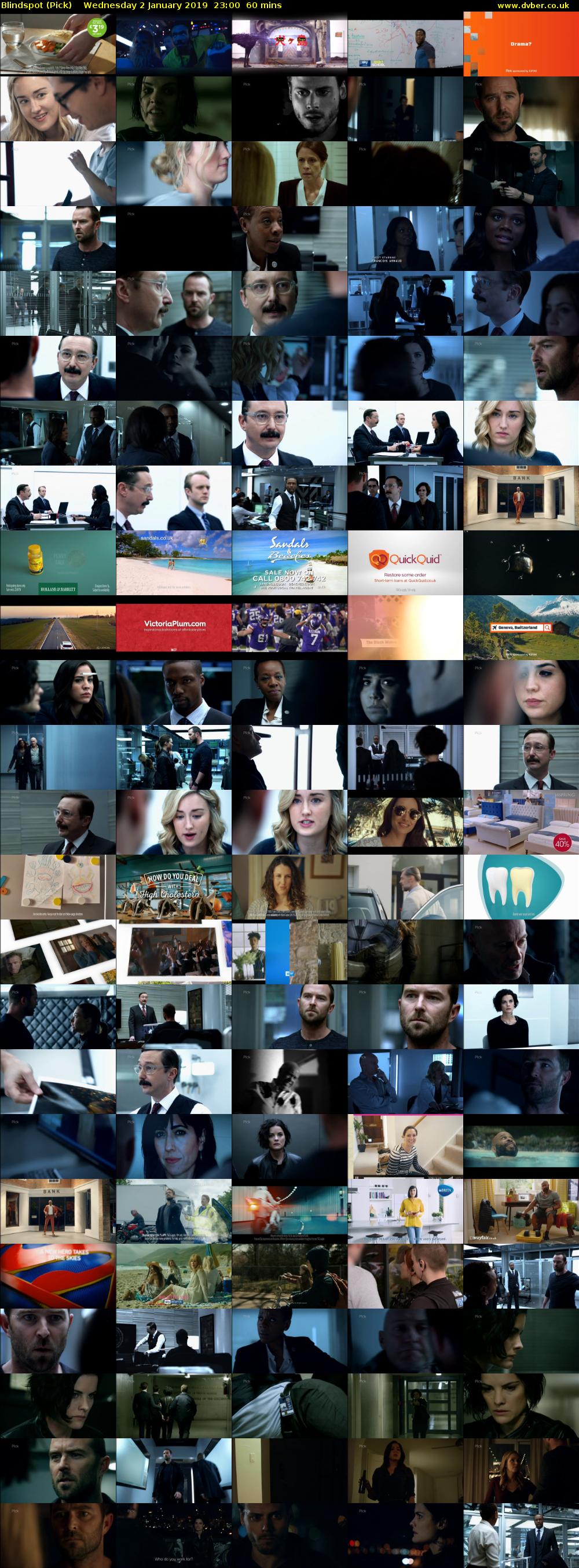 Blindspot (Pick) Wednesday 2 January 2019 23:00 - 00:00