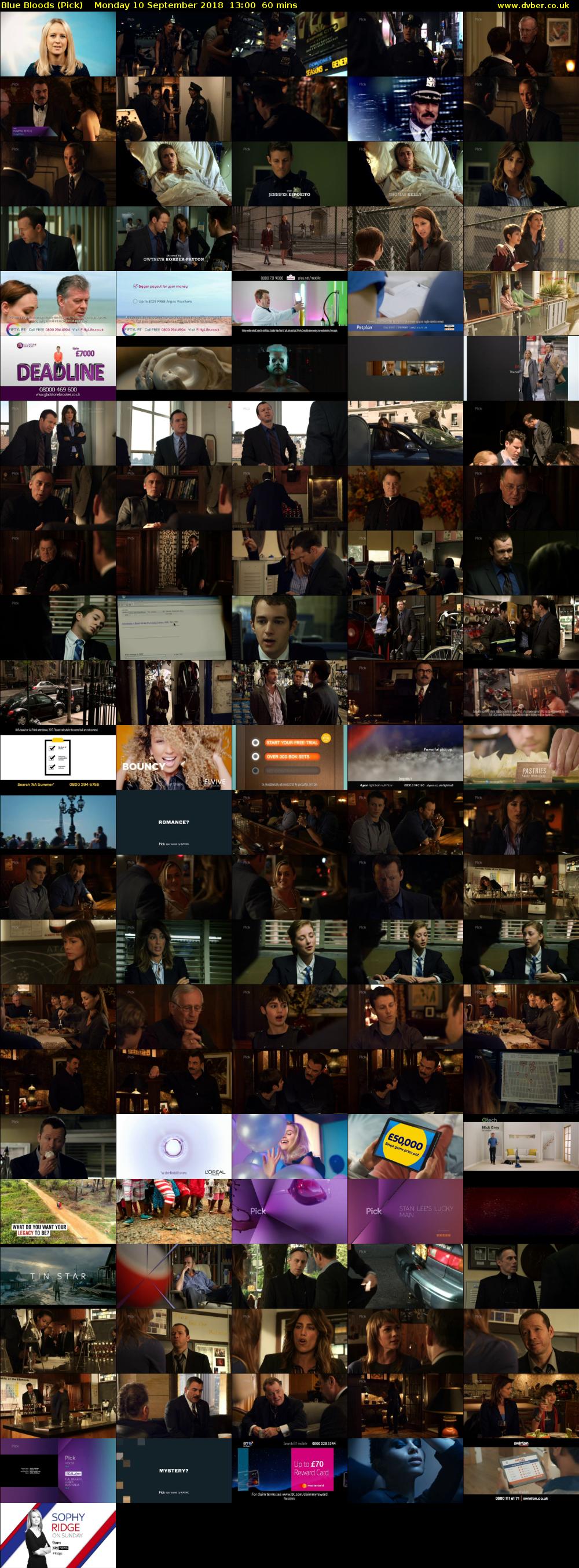 Blue Bloods (Pick) Monday 10 September 2018 13:00 - 14:00