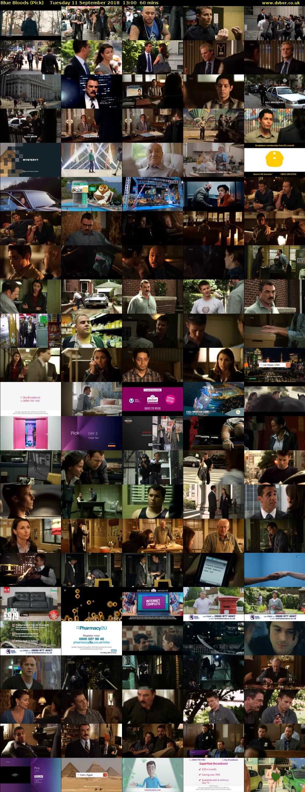 Blue Bloods (Pick) Tuesday 11 September 2018 13:00 - 14:00