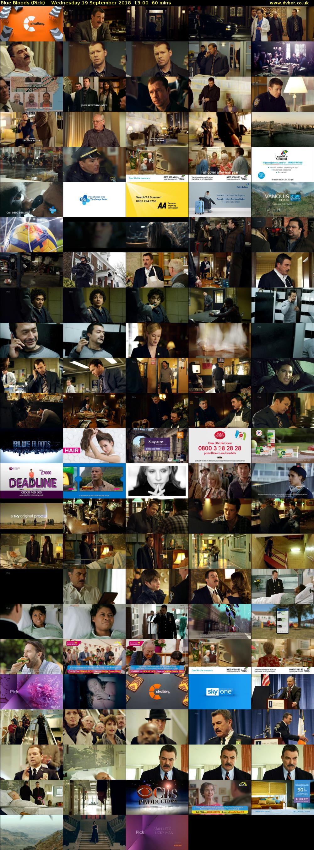 Blue Bloods (Pick) Wednesday 19 September 2018 13:00 - 14:00