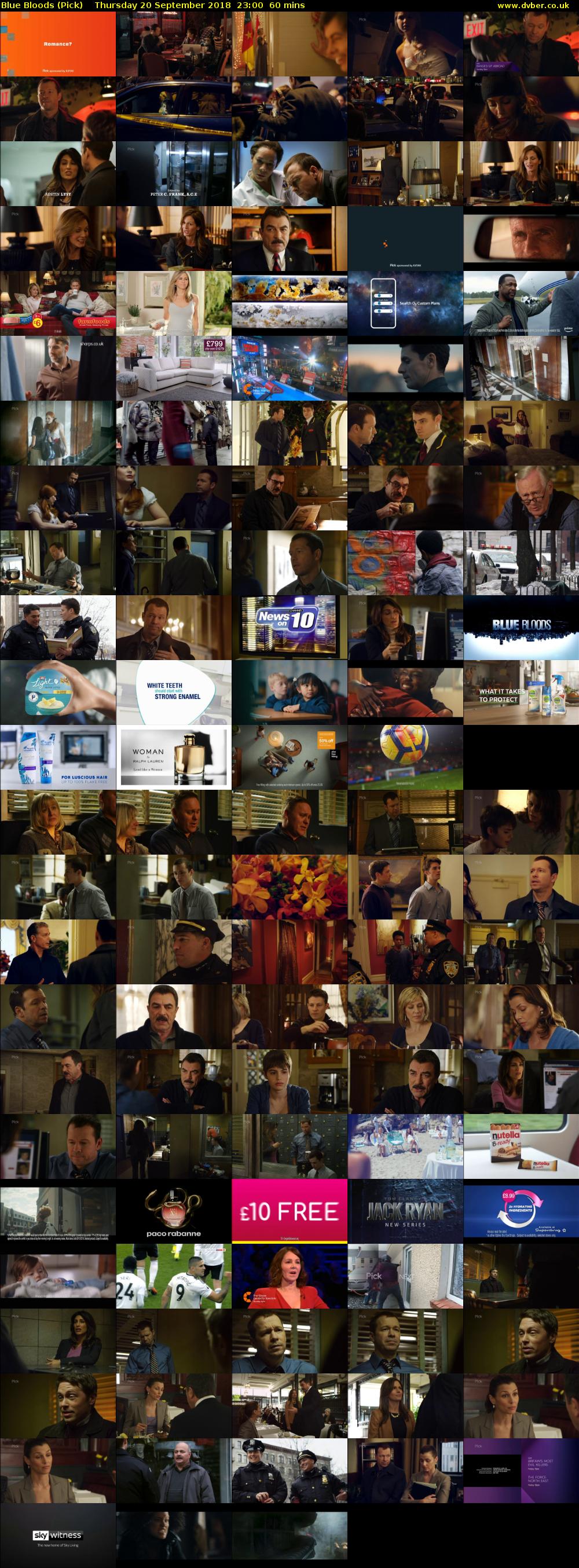 Blue Bloods (Pick) Thursday 20 September 2018 23:00 - 00:00
