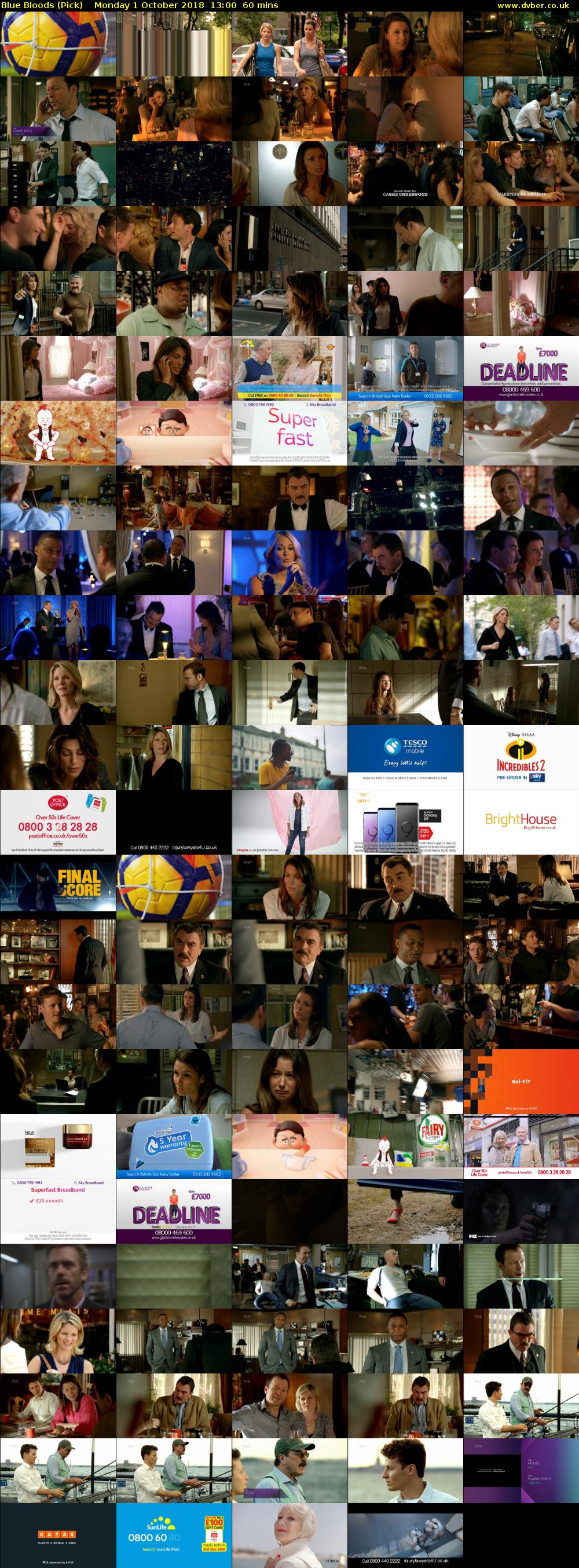 Blue Bloods (Pick) Monday 1 October 2018 13:00 - 14:00
