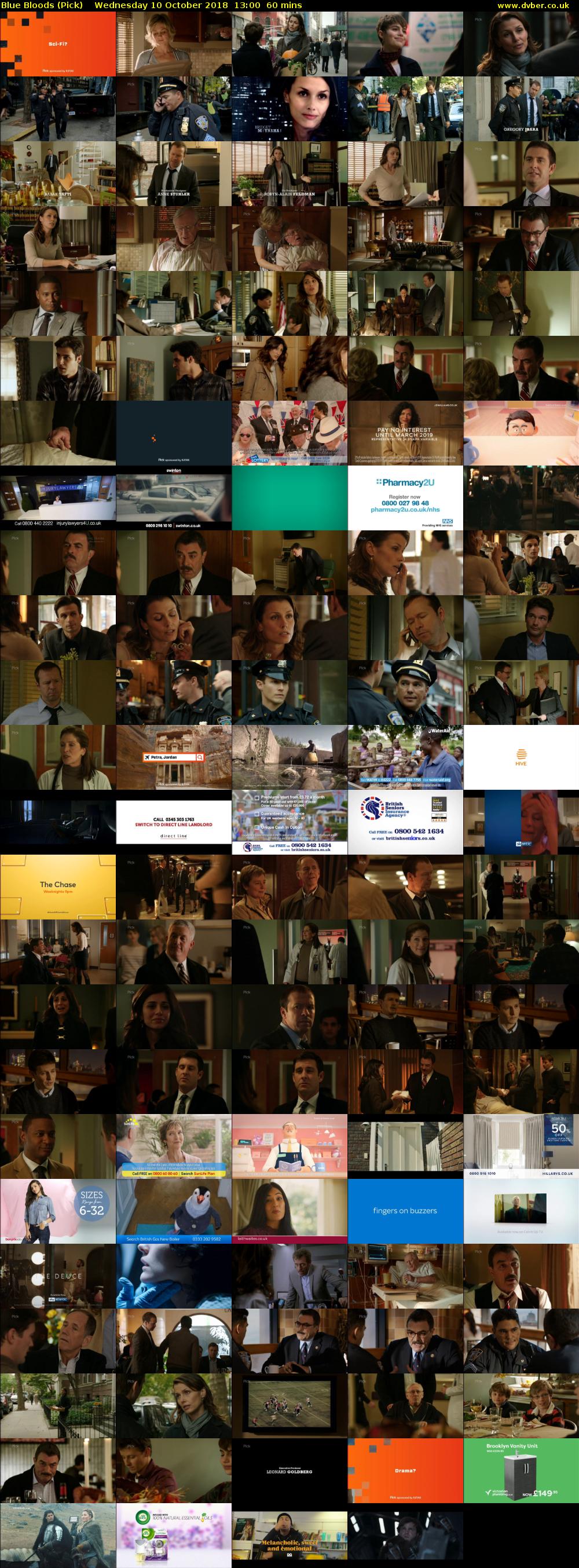 Blue Bloods (Pick) Wednesday 10 October 2018 13:00 - 14:00