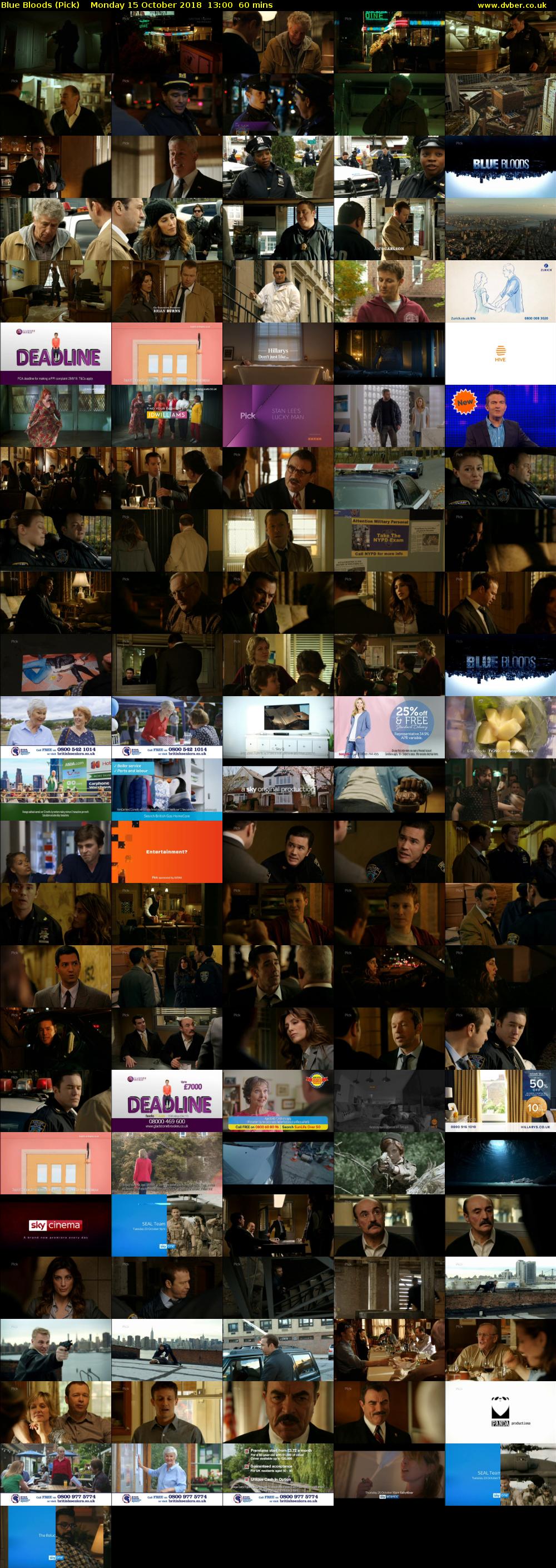 Blue Bloods (Pick) Monday 15 October 2018 13:00 - 14:00