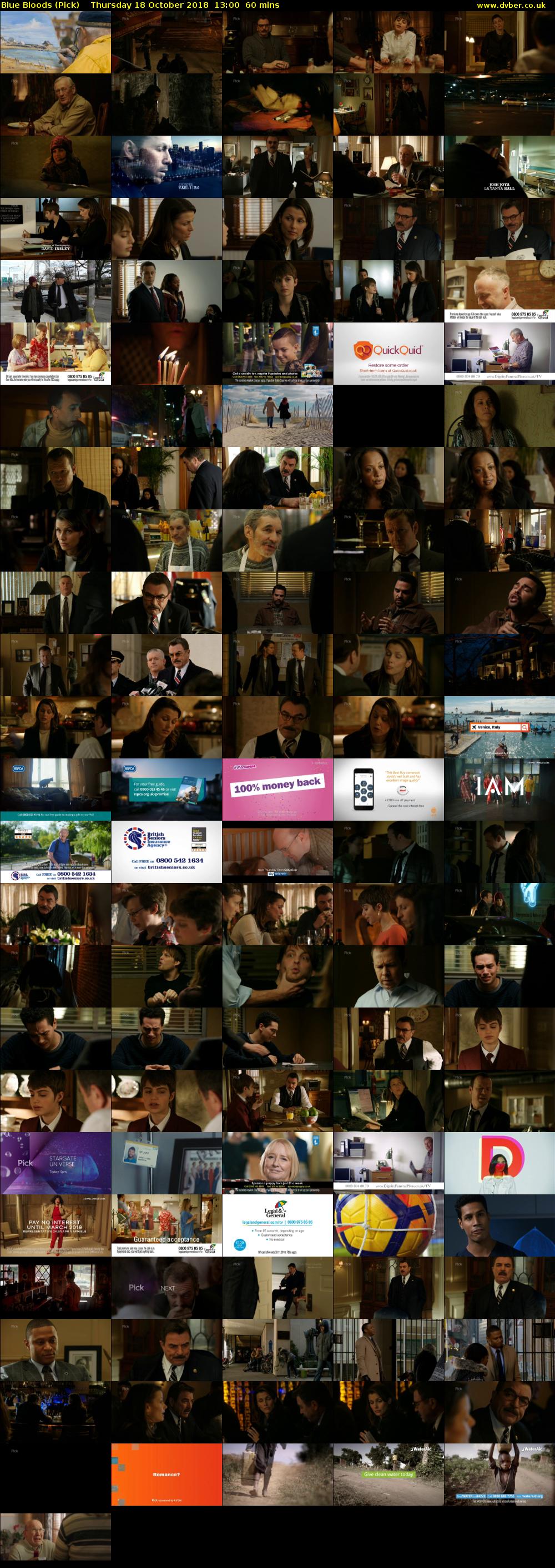 Blue Bloods (Pick) Thursday 18 October 2018 13:00 - 14:00