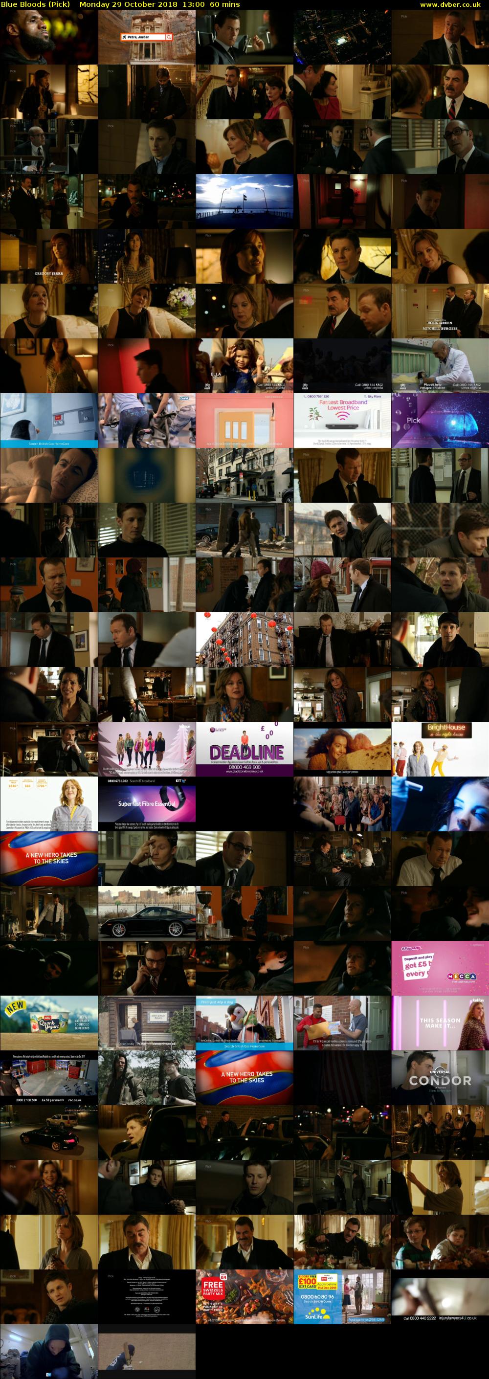 Blue Bloods (Pick) Monday 29 October 2018 13:00 - 14:00