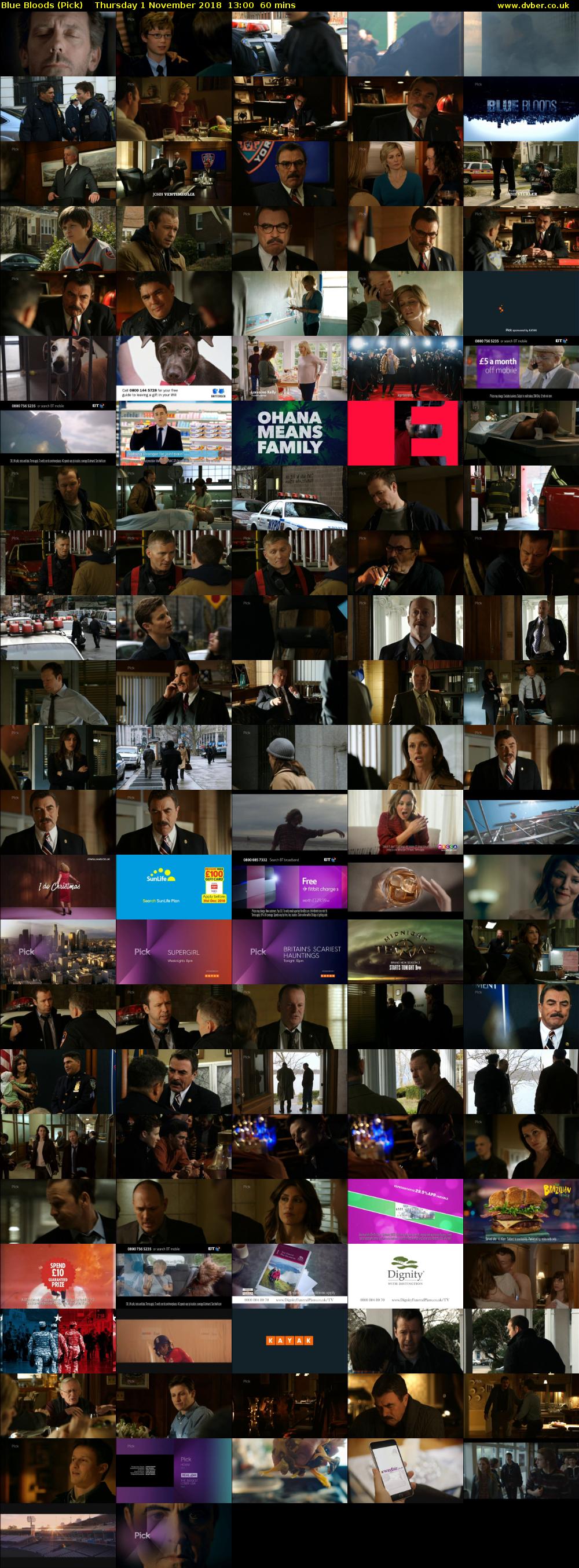 Blue Bloods (Pick) Thursday 1 November 2018 13:00 - 14:00