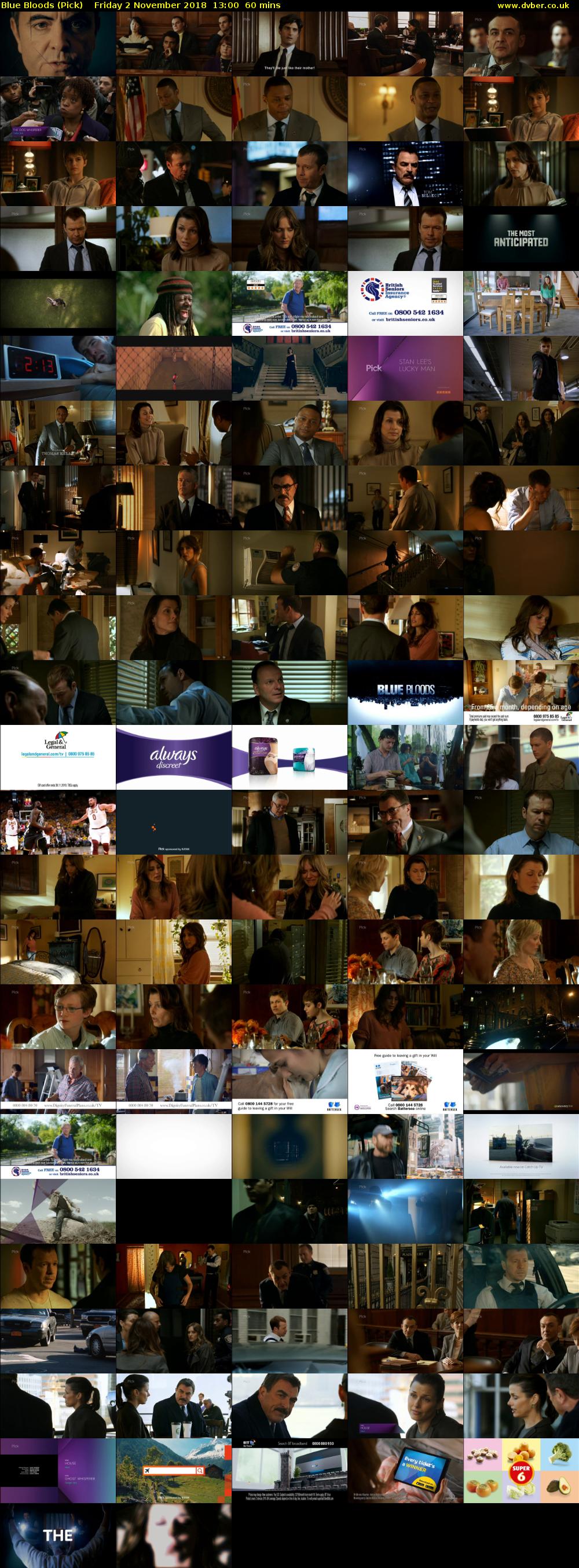 Blue Bloods (Pick) Friday 2 November 2018 13:00 - 14:00