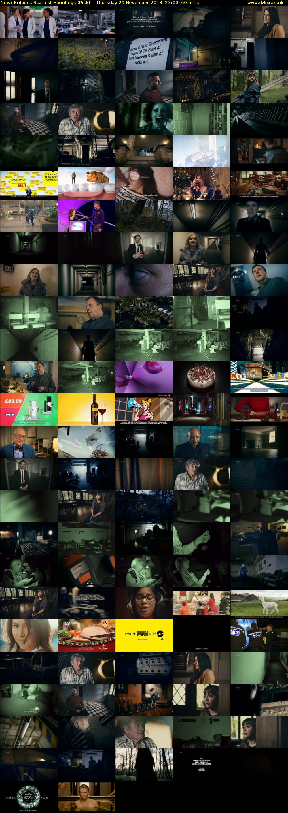 Britain's Scariest Hauntings (Pick) Thursday 29 November 2018 23:00 - 00:00