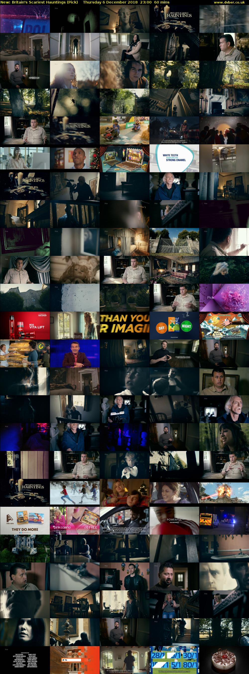 Britain's Scariest Hauntings (Pick) Thursday 6 December 2018 23:00 - 00:00