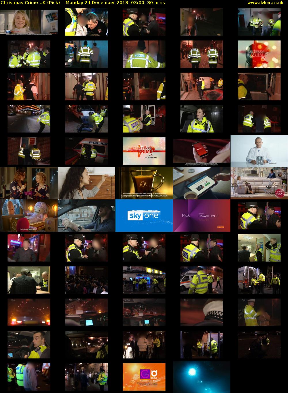 Christmas Crime UK (Pick) Monday 24 December 2018 03:00 - 03:30