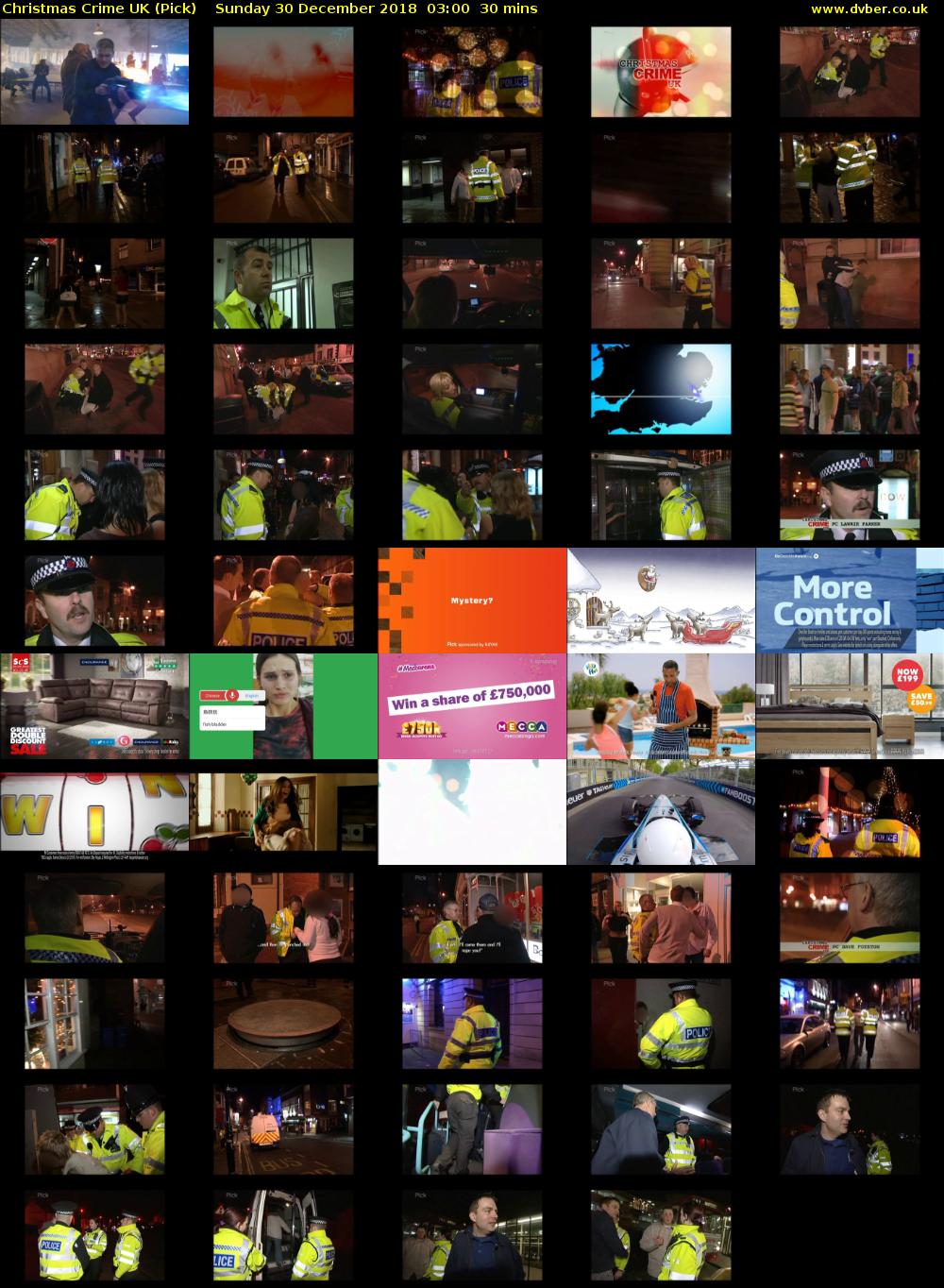 Christmas Crime UK (Pick) Sunday 30 December 2018 03:00 - 03:30