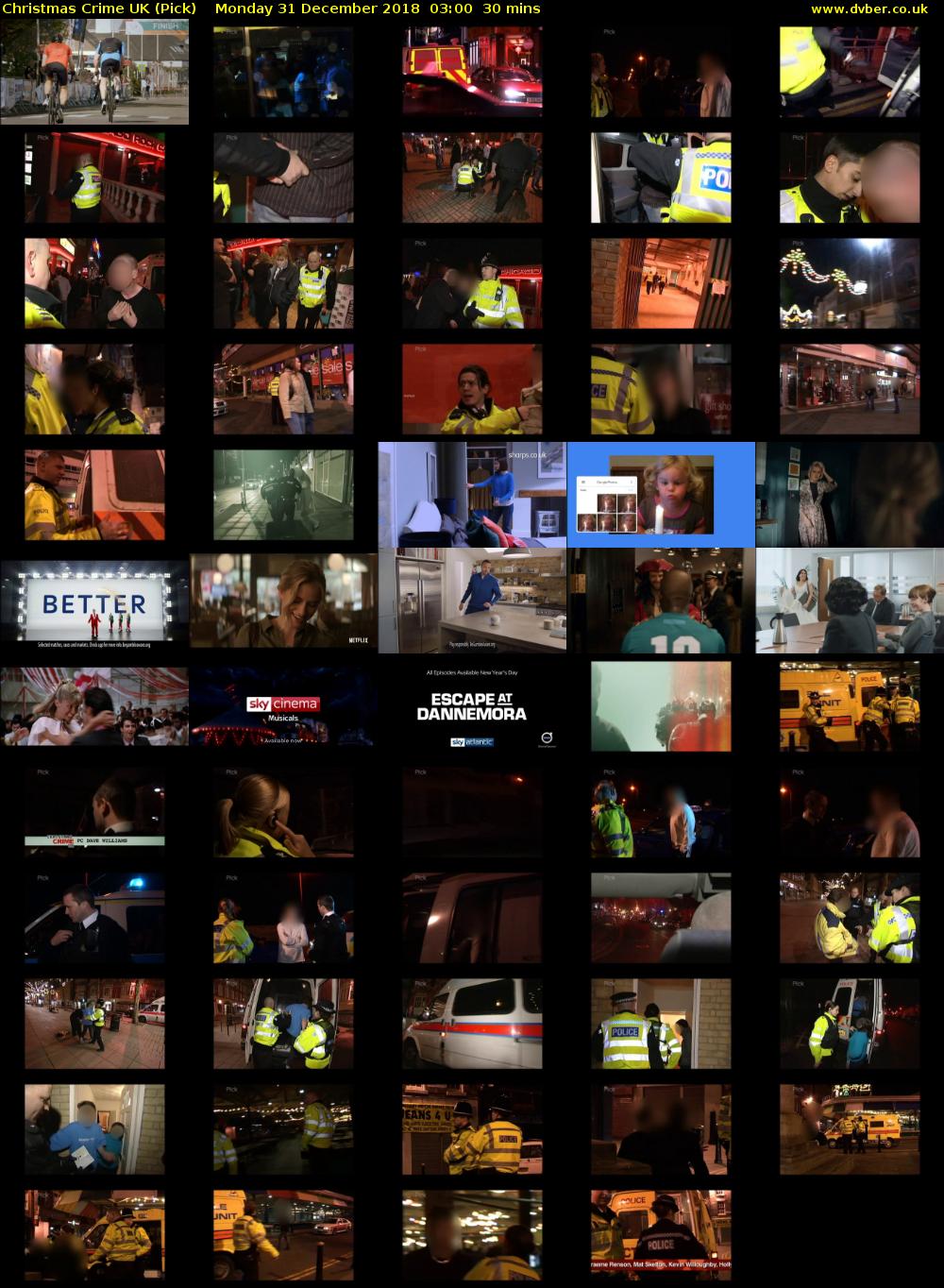 Christmas Crime UK (Pick) Monday 31 December 2018 03:00 - 03:30