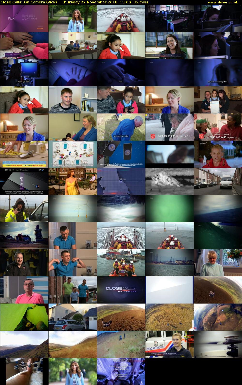 Close Calls: On Camera (Pick) Thursday 22 November 2018 13:00 - 13:35